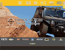 Tablet Screenshot of crownvehicleoutfitters.com